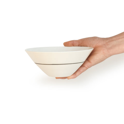 White Porcelain Deep Bowl -  5 Colour Options