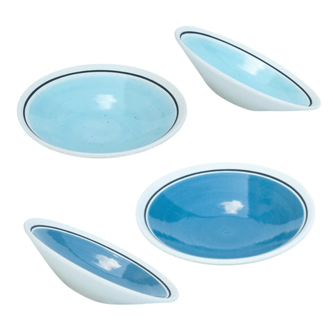 Mini Shallow Bowls or Saucers - Versatile Tiny Plates for Snacks & Nibbles - price for 2