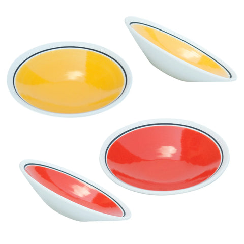 Mini Shallow Bowls or Saucers - Versatile Tiny Plates for Snacks & Nibbles - price for 2