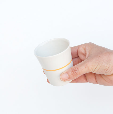 White Porcelain Small Coffee Beaker - 5 Colour Options