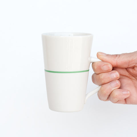 White Porcelain Tall mug - 5 Colour Options