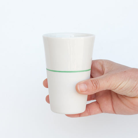 White Porcelain Tall Tumbler Beaker - 5 Colour Options