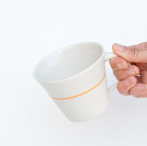 White Porcelain Wide Mug - 5 Colour Options