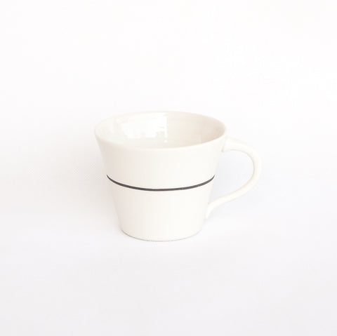 White Porcelain Wide Mug - 5 Colour Options