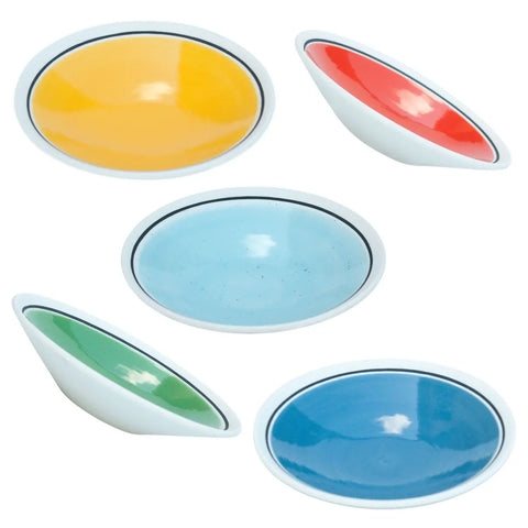 Mini Shallow Bowls or Saucers - Versatile Tiny Plates for Snacks & Nibbles - price for 2